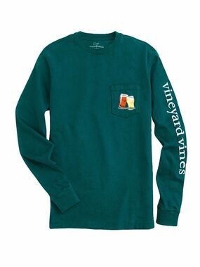 Vineyard Vines Long Sleeve Pocket Tee